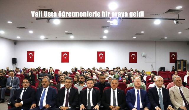 Bingöl Valisi Ahmet Hamdi Usta Rehber Öğretmenlerle Bir Araya Geldi