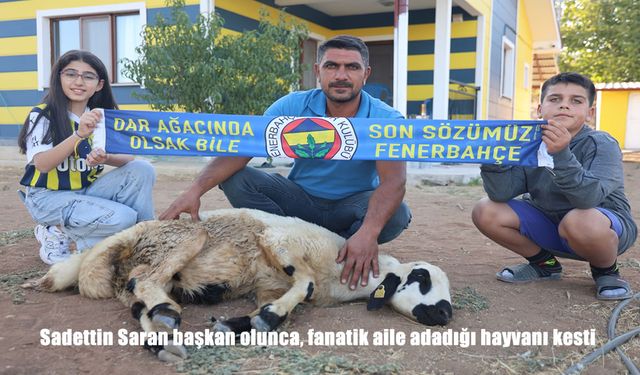 Elazığ’da Fenerbahçe Sevgisi: Sadettin Saran Başkan Olunca Adak Kesildi