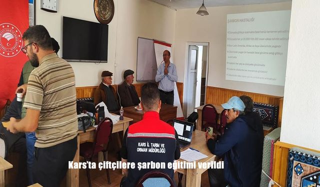 Kars’ta Çiftçilere Şarbon Hastalığı Eğitimi: Uzmanlar Uyardı, Erken Teşhis Hayat Kurtarıyor