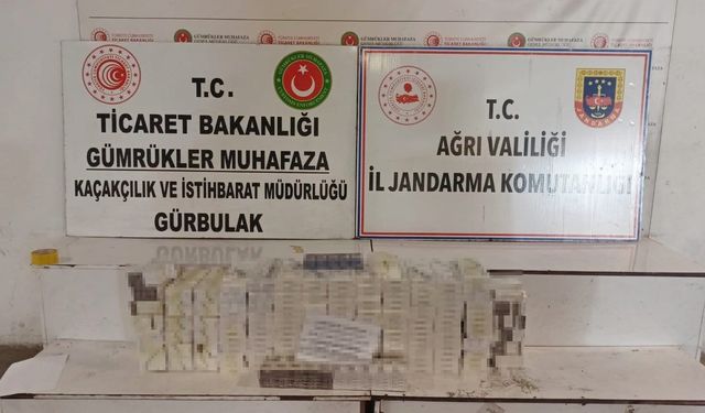 Doğubayazıt’ta Gürbulak Sınır Kapısı’nda 4 Bin 450 Paket Kaçak Sigara Ele Geçirildi