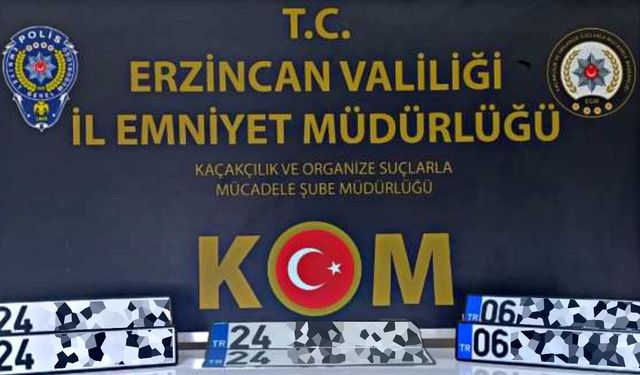 Erzincan’da APP Plaka Operasyonu: 5 Şüpheli Gözaltına Alındı