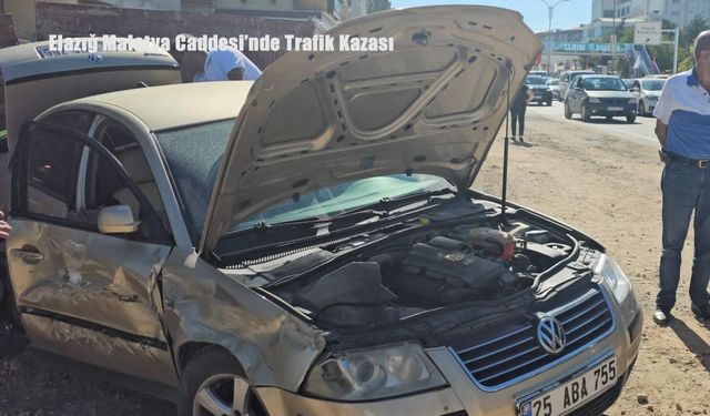 Elazığ Malatya Caddesi’nde Trafik Kazası