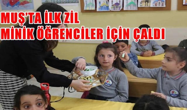 Muş’ta okullarda uyum haftası başladı: İlk zil minikler için çaldı
