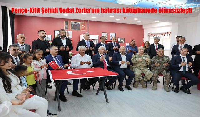Pençe-Kilit Şehidi İçin Kütüphane Açıldı