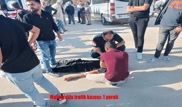 Darende’de Motosiklet Kazası: 1 Yaralı