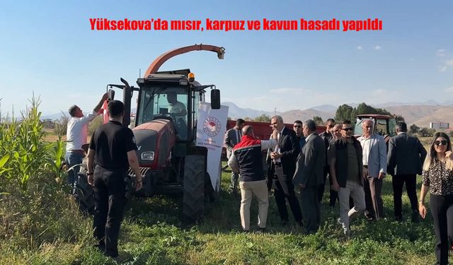 Yüksekova'da Mısır, Karpuz ve Kavun Hasadı Coşkusu
