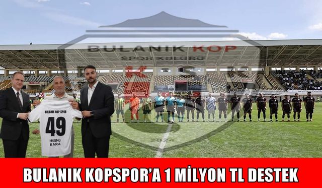 Bulanıklı iş insanı Hüsnü Kara’dan Bulanık Kopspor’a 1 milyon TL bağış
