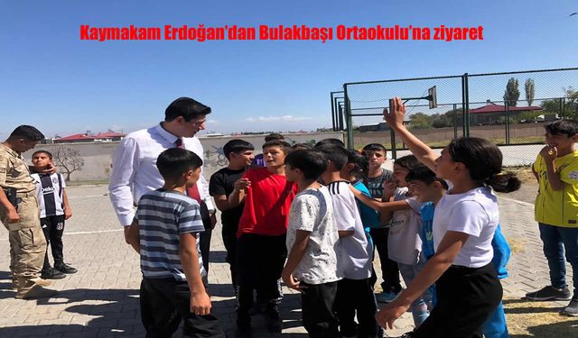Kaymakam Erdoğan’dan Bulakbaşı Ortaokulu’na ziyaret