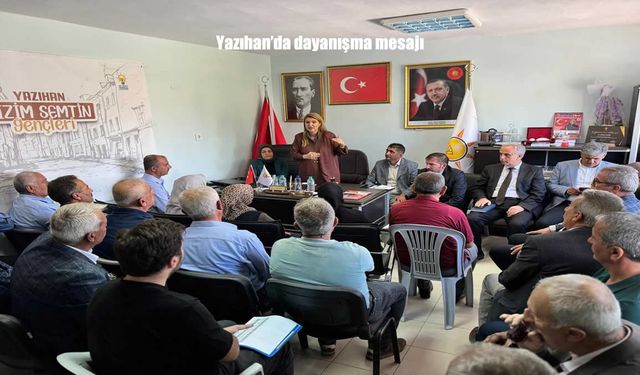 Yazıhan’da Dayanışma ve Gelecek Vurgusu