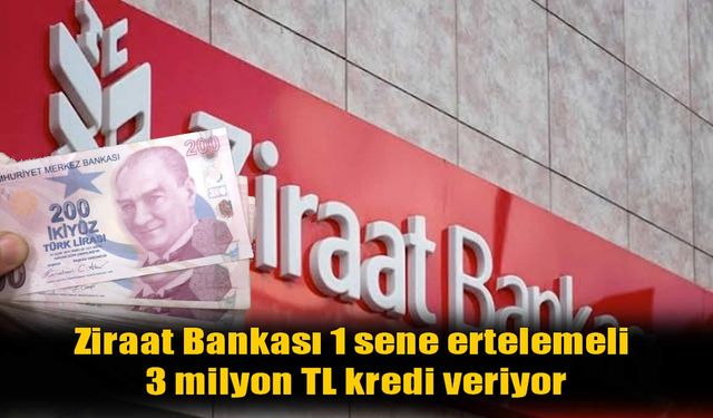 Gençler ve kadınlar dikkat: Ziraat Bankası'ndan 3 milyon TL'ye varan faizsiz tarım kredisi fırsatı!