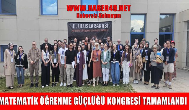 '3. Matematik Öğrenme Güçlüğü Kongresi' MAUN'un katkılarıyla tamamlandı