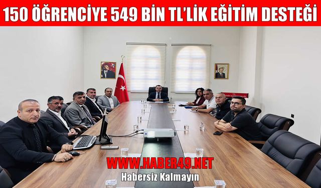 Hasköy Kaymakamlığı’ndan öğrencilere 549 bin TL’lik eğitim desteği