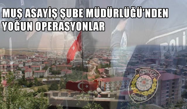 Muş’ta suç ve kaçakçılık operasyonu: 13 binden fazla kişi sorgulandı