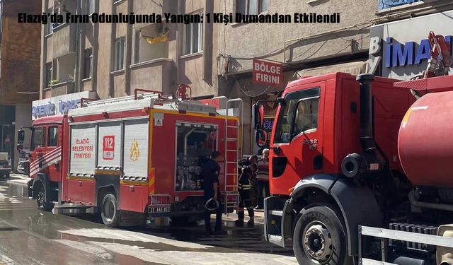 Elazığ’da Fırın Odunluğunda Yangın: 1 Kişi Dumandan Etkilendi