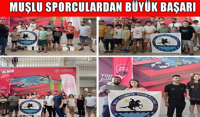 Triatlonda Muş rüzgârı: Batman'da bölge şampiyonu oldular