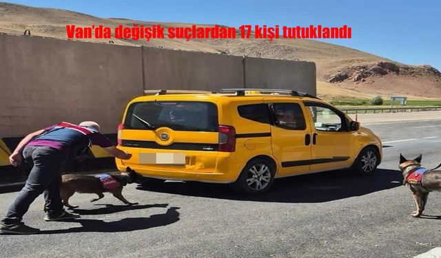 Van’da 17 kişi farklı suçlardan tutuklandı