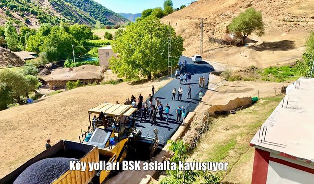 Bitlis’te Köy Yolları Asfalta Kavuşuyor