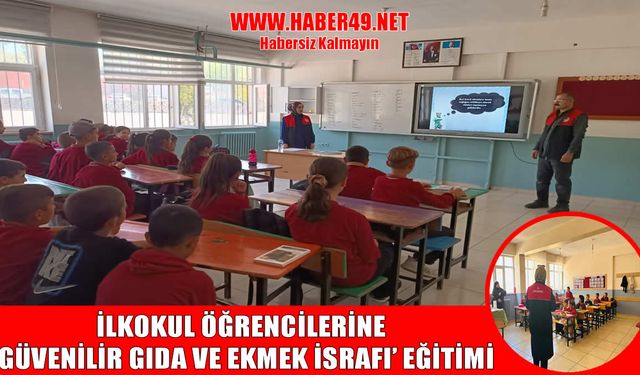 Hasköy’de çocuklara ekmek israfını önlemek için eğitim verildi