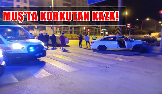 Muş’ta gece saatlerinde korkutan kaza