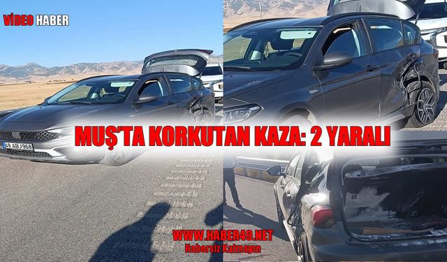 Muş'ta trafik kazası: 2 yaralı