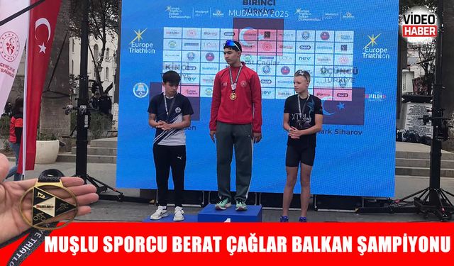 Muşlu sporcu Berat Çağlar, Balkan Şampiyonu oldu