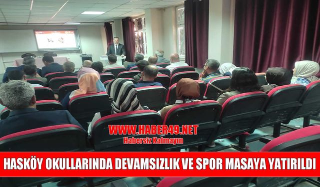 Hasköy’de 2025-2026 eğitim yılı toplantısı yapıldı