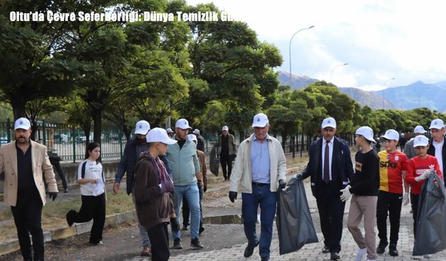 Oltu’da Çevre Seferberliği: Dünya Temizlik Günü’nde Sokaklar Temizlendi