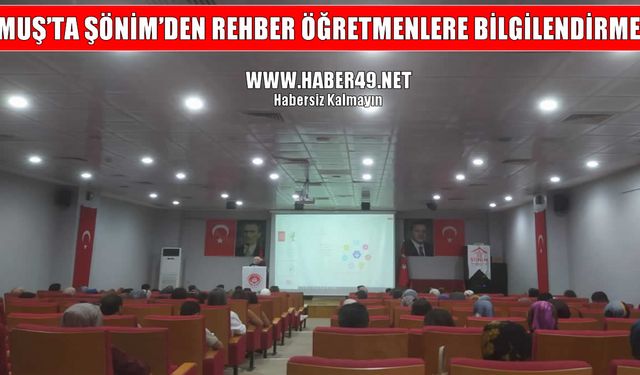 Muş’ta öğretmenlere 'şiddet ve evlilik' eğitimi verildi