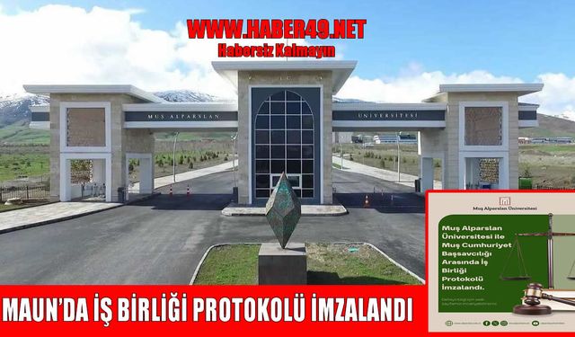 MAUN ve Cumhuriyet Başsavcılığı’ndan eğitimde iş birliği