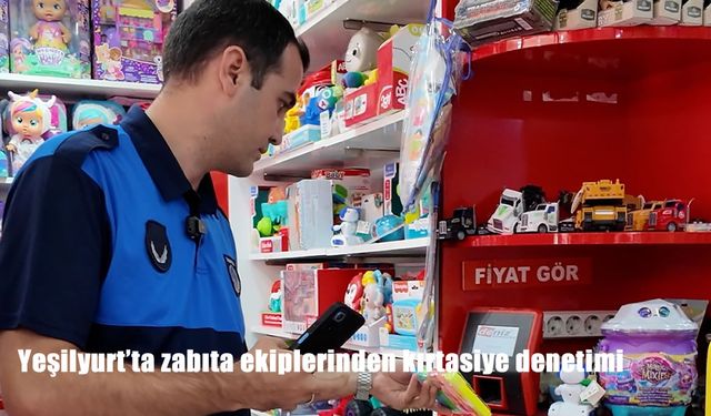 Yeşilyurt’ta Zabıta Ekiplerinden Kırtasiyelere Sıkı Denetim: Öğrencilerin Sağlığı İçin Önlemler Alındı