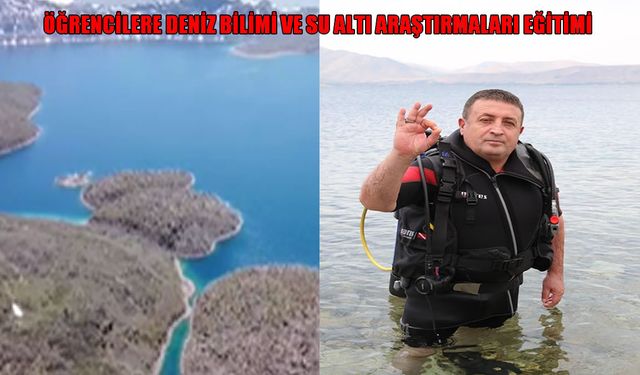 Muş, Bitlis ve Van’daki öğrencilere deniz bilimi ve su altı araştırmaları eğitimi