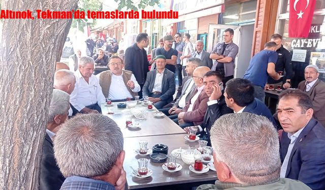 Selami Altınok Tekman’da Ziyaretlerde Bulundu