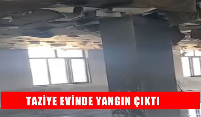 Muş’ta taziye evinde korkutan yangın