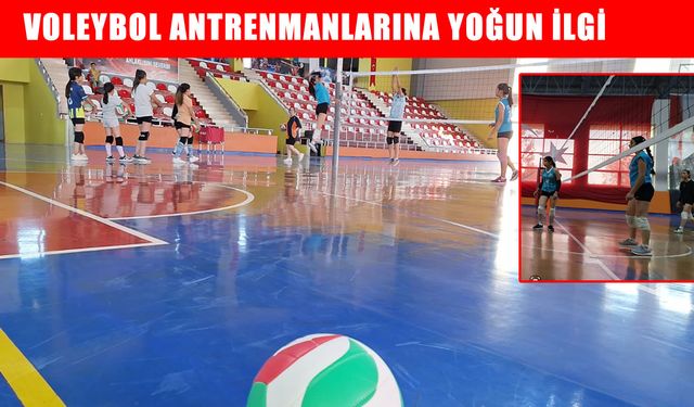 Bulanık’ta voleybol antrenmanlarına yoğun ilgi