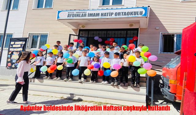 Aydınlar Beldesinde İlköğretim Haftası Törenle Başladı