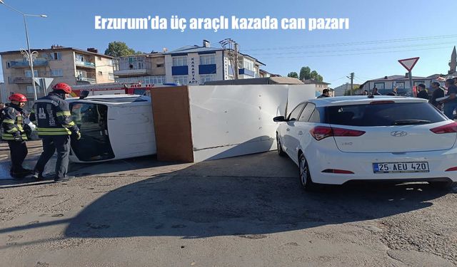 Erzurum’da Zincirleme Trafik Kazası: Yaralılar Var