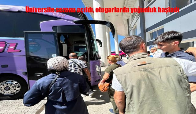 Bingöl Otogarında Öğrenci Yoğunluğu Başladı