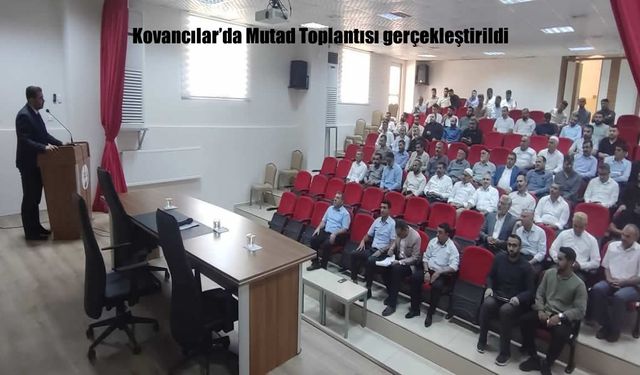 Kovancılar’da Aylık Mutad Personel Toplantısı Yapıldı