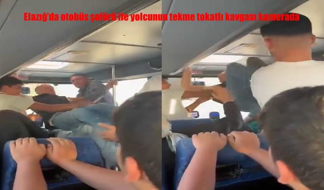 Otobüste Şoför ve Yolcu Tekme Tokat Birbirine Girdi