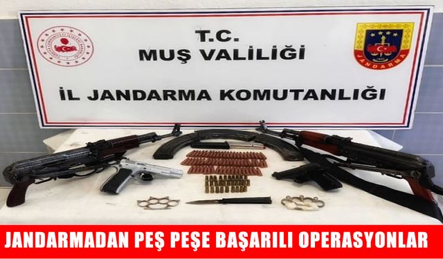 Bulanık’ta operasyon: Çok sayıda silah ve mühimmat ele geçirildi
