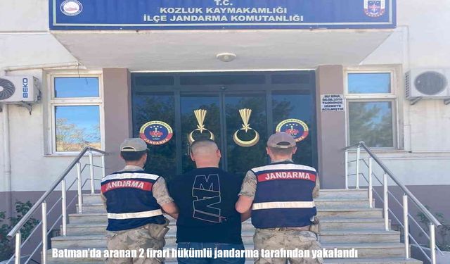 Batman’da 2 firari hükümlü yakalandı