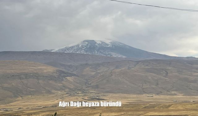 Ağrı Dağı beyaza büründü