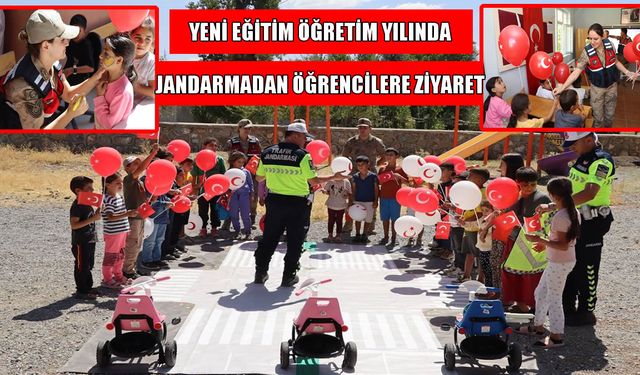Muş’ta jandarmadan öğrencilere trafik eğitimi