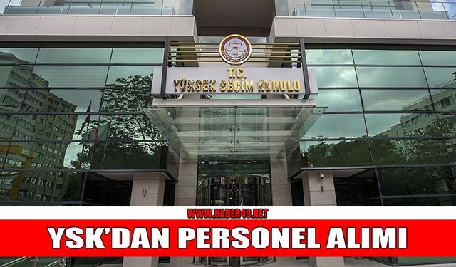 İş arayanları sevindiren haber: Yüksek Seçim Kurulu 8 personel alıyor