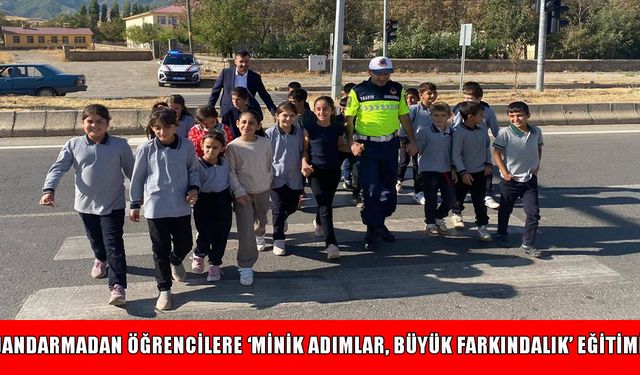 Muş’ta jandarmadan öğrencilere trafik eğitimi