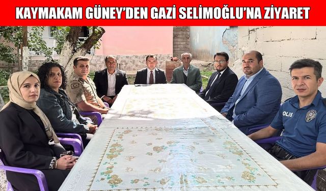 Hasköy Kaymakamı Güney, Gazi Selimoğlu’nu ziyaret etti