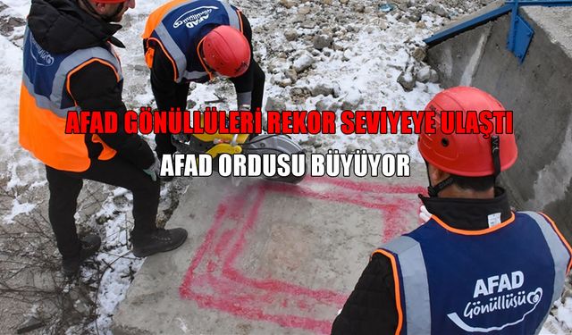 Afetlere karşı büyük dayanışma: AFAD’a rekor gönüllü