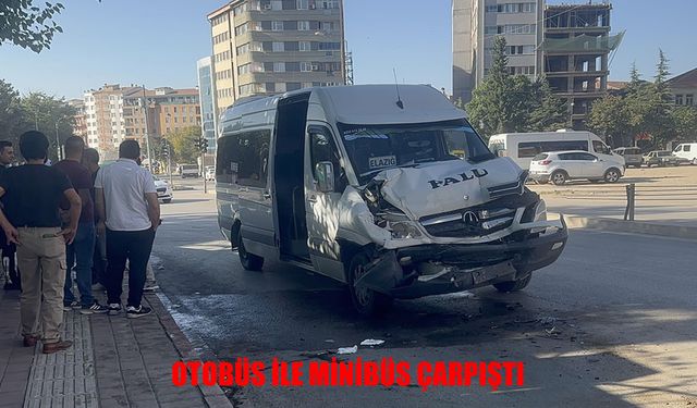 Elazığ’da minibüs ile otobüs çarpıştı: 8 yaralı
