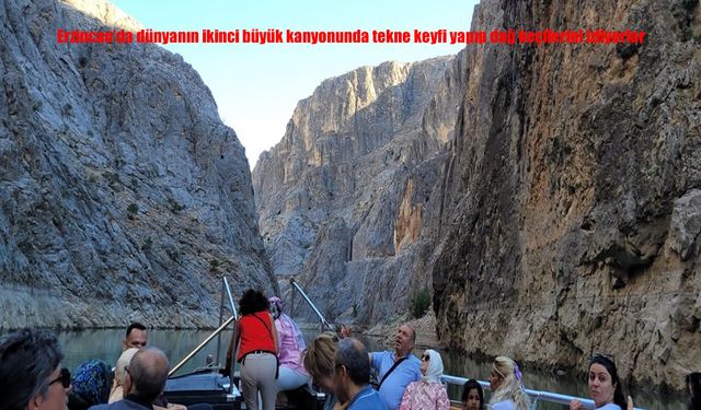 Kemaliye’de Karanlık Kanyon’da Tekne Keyfi ve Dağ Keçisi Manzarası
