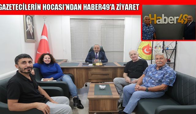 Gazetecilerin hocası Suat Gezgin, Haber49'u ziyaret etti